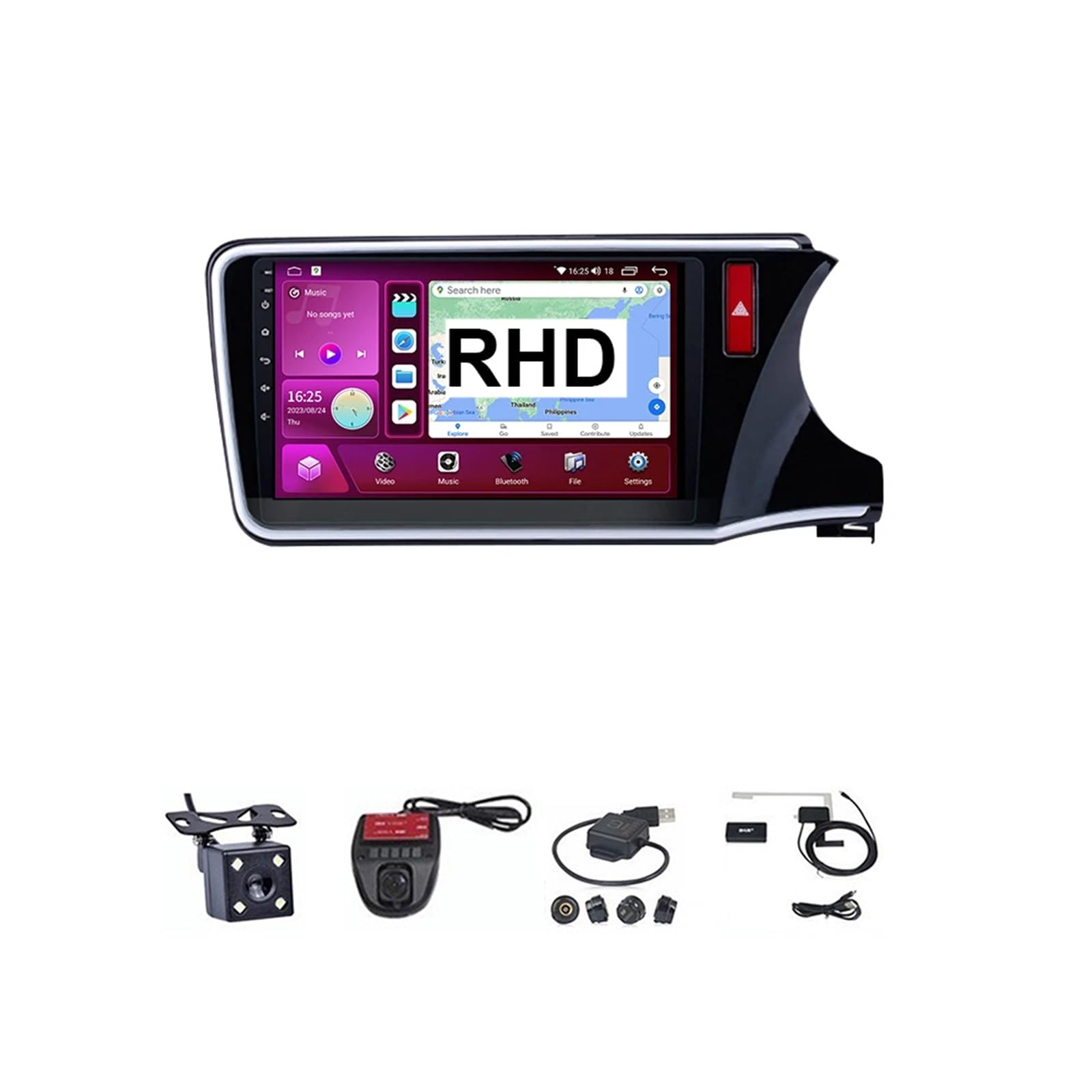 Autoradio Android HD tactile 9" pour Honda City 2015-2018 résout vos problèmes de navigation