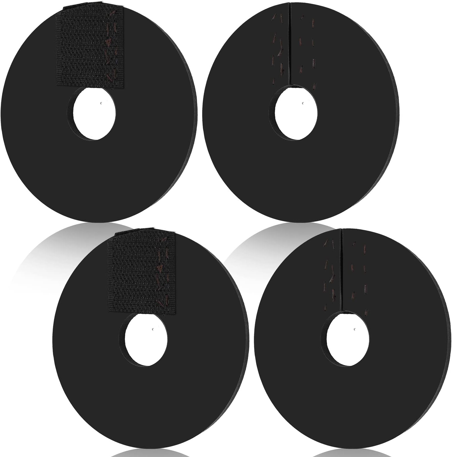 Sumind 4 Pcs Rubber Bit Guards for Horses Bit Cheek Guards with Hook and Loop Fastener Soft Flexible Horse Bits Guard for Protecting Horse Mouth and Lips from Chafing and Pinching