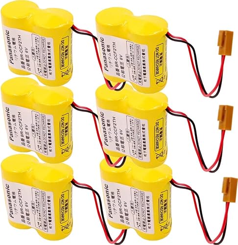 Paquete de 6 baterías de litio de 5000 mAh BR-CCF2TH 6V PLC con enchufe para Fanuc A98L-0001-0902 A98L-0031-0006