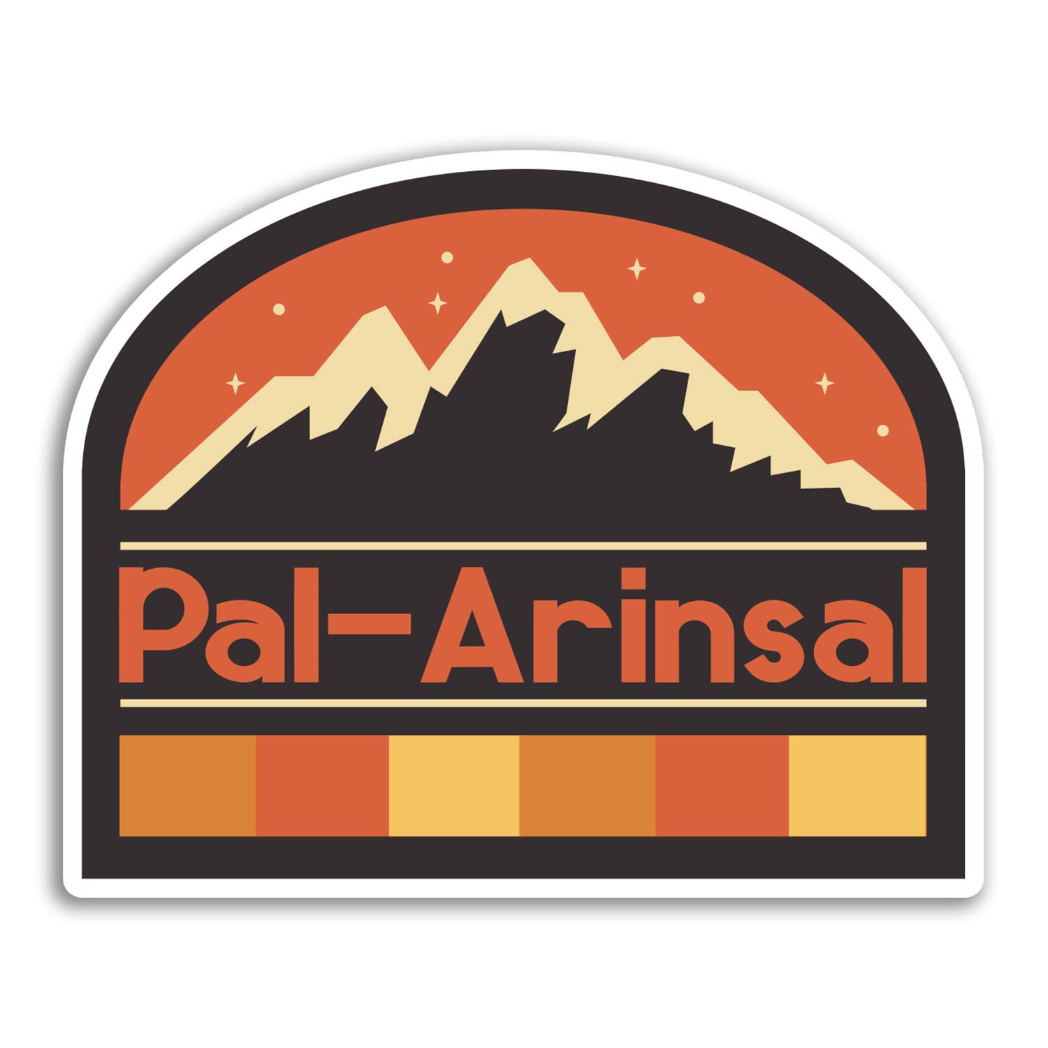 Destination Vinyl Ltd Multi 2 X 10Cm Pal-Arinsal Andorra Vinyl Stickers - Fun Sticker Laptop Luggage #33105 (10Cm Wide)
