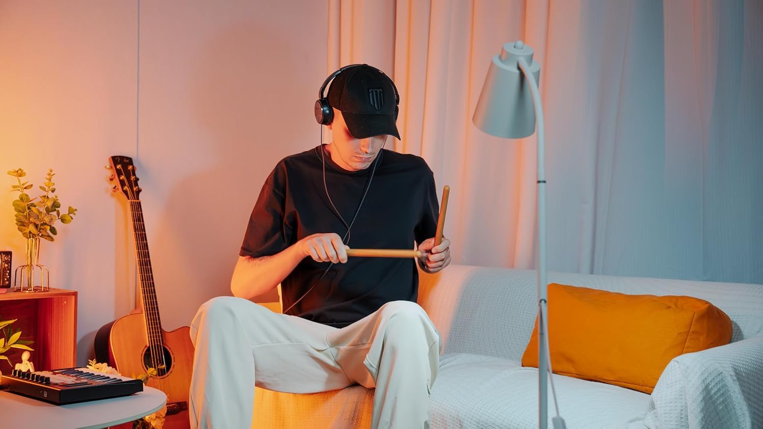 Aeroband PocketDrum 2 Max Air Drum Set – Tragbares E-Drum für Übung & Spaß mit Bluetooth und MIDI