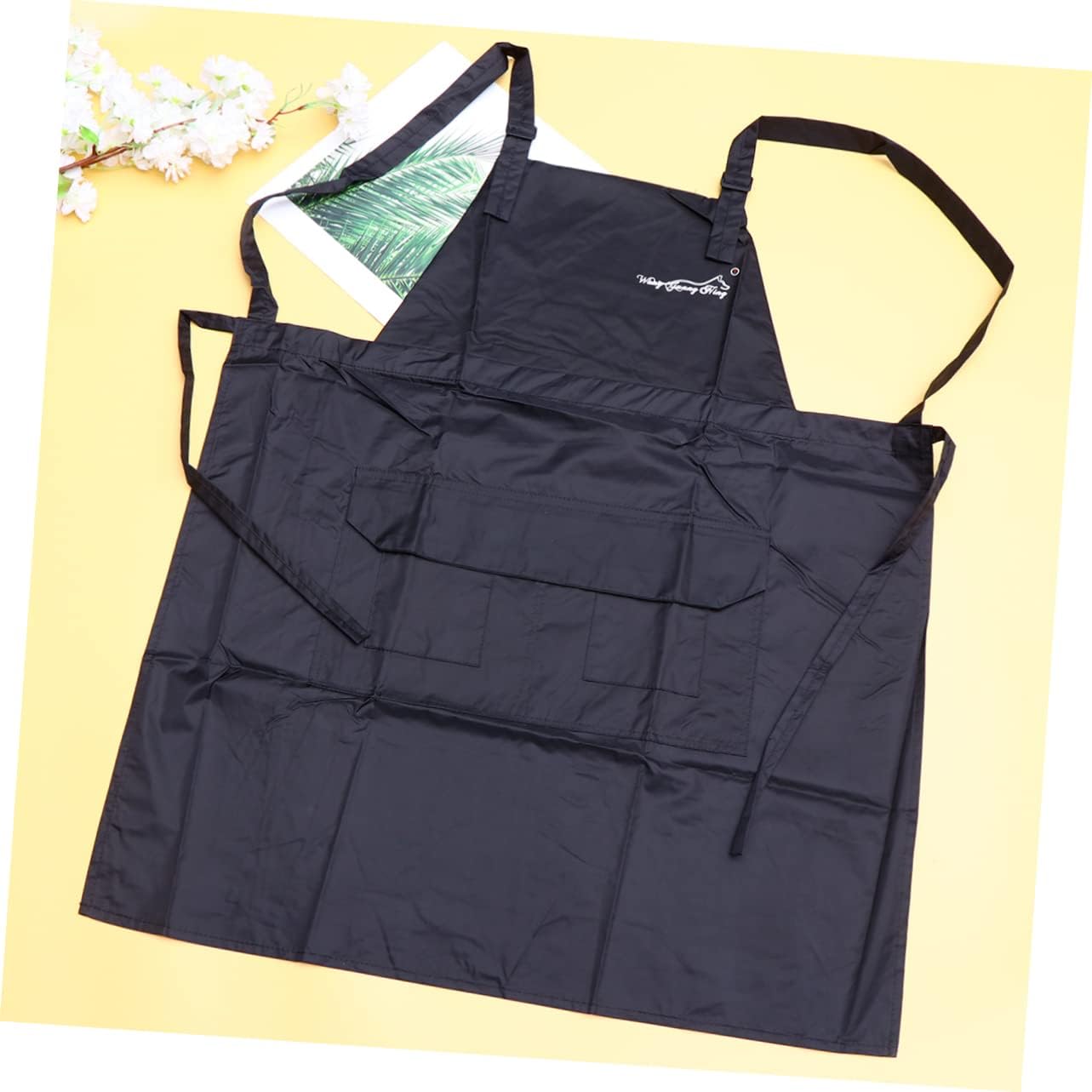 balacoo Sleeveless Grooming Apron for Dog Pet Waterproof Apron Adjustable Neck Waist Long Ties