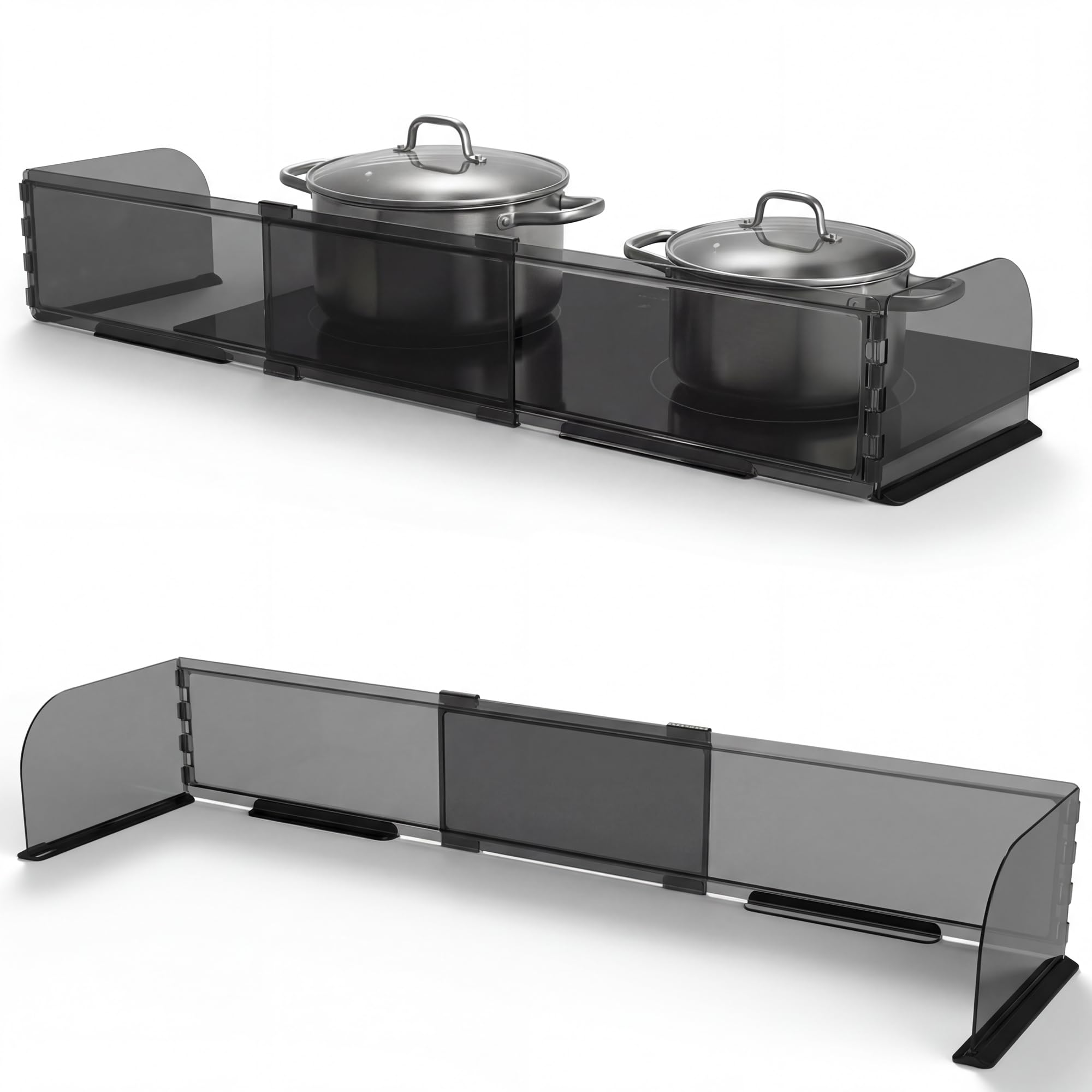 Homery SafeSlide Grille de protection pour cuisinière extensible 51-94 cm