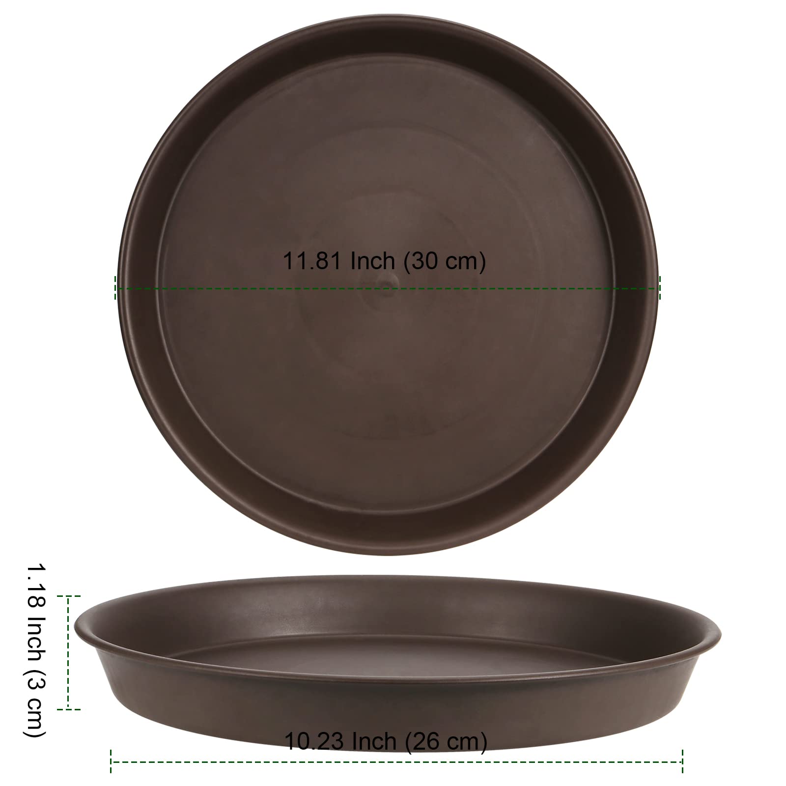 NAMYEUT Lot De 15 Soucoupes Pot Fleur En Plastique, Coupelle Pot De