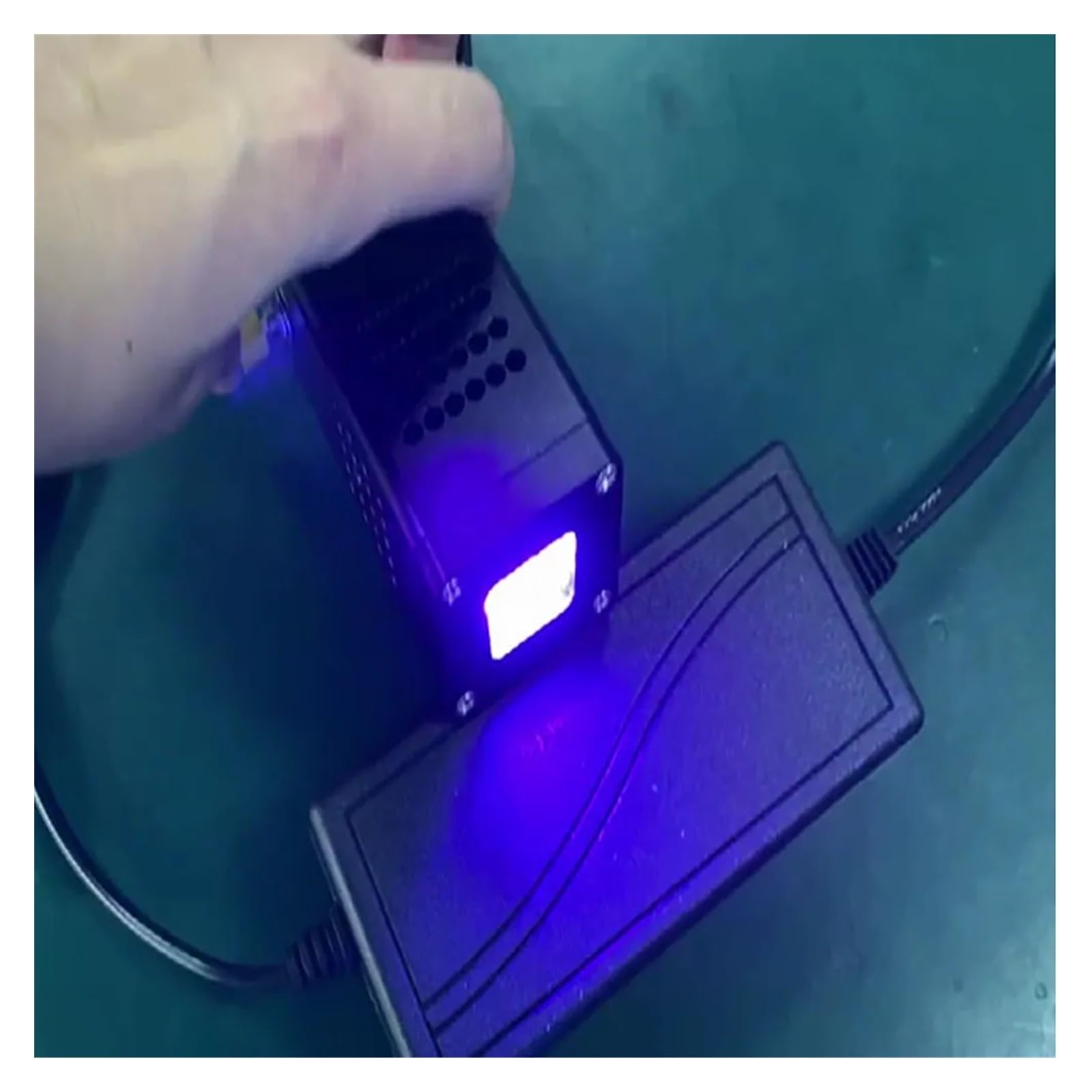 Światło UV, Ręczna lampa utwardzająca UV Klej UV Bezcieniowy klej UV Atrament laboratoryjny Testowanie płytki PCB Lampa UV LED z zielonego oleju(405nm)