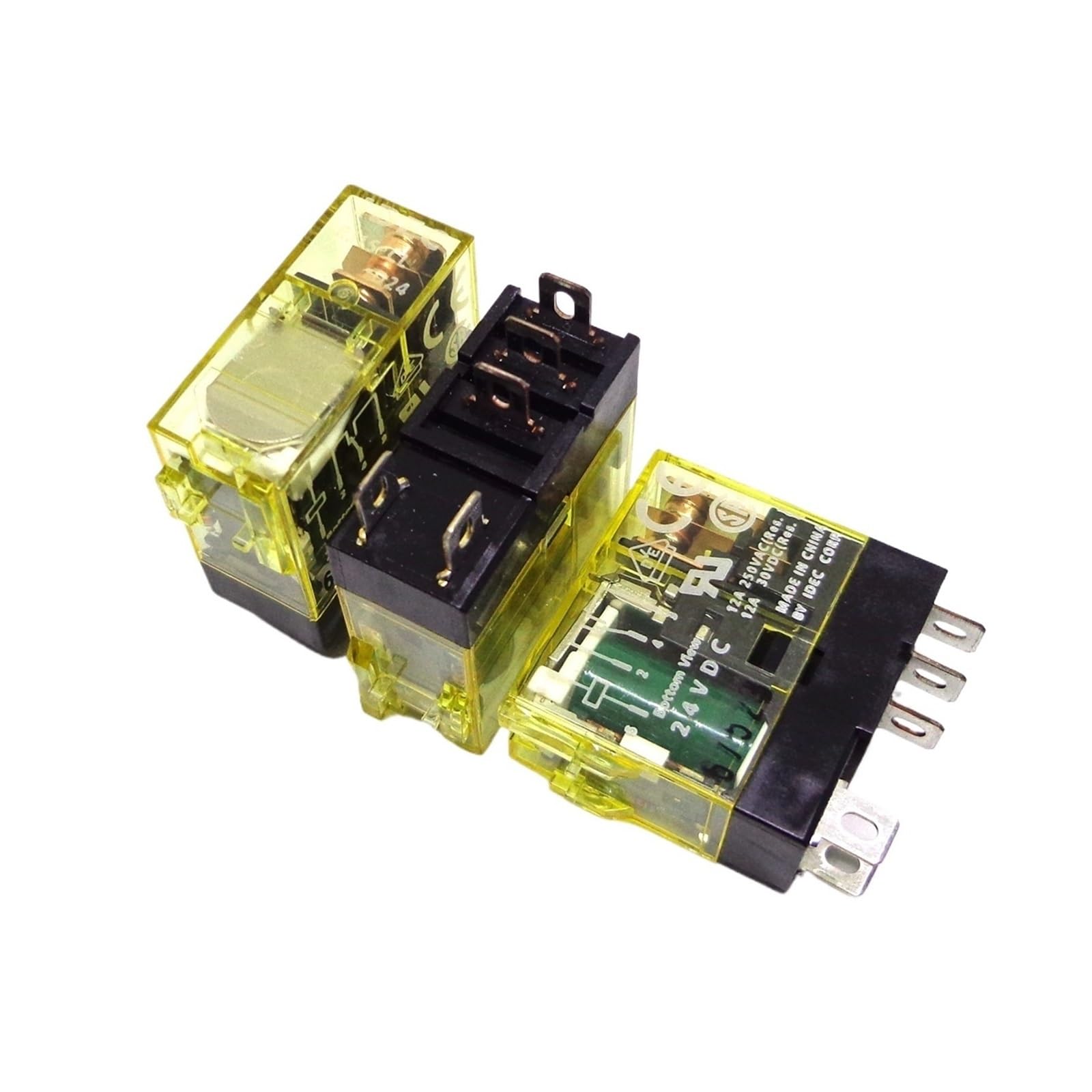 OSHZIKJII 1PCS RJ2S-CL-D24 RJ2S-CL-A220 RJ1S-CL-D24 RJ1S-CL-A220 RJ1S-CL-A24 RJ2S-CL-D12 RELAY SJ1S-05B SJ2S-05B BASE(RJ1S-CL-D24)