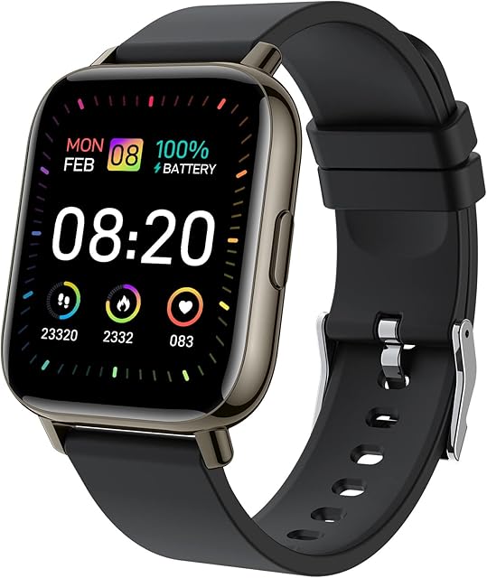 Smart Watch Men Women, 1.69" Fitness Tracker with Sleep Heart Rate Monitor, 24 Sports Modes Fitness Watch Calorie Counter Pedometer for Android iOS, Stopwatch IP68 Waterproof Smart Watches Shared GPS