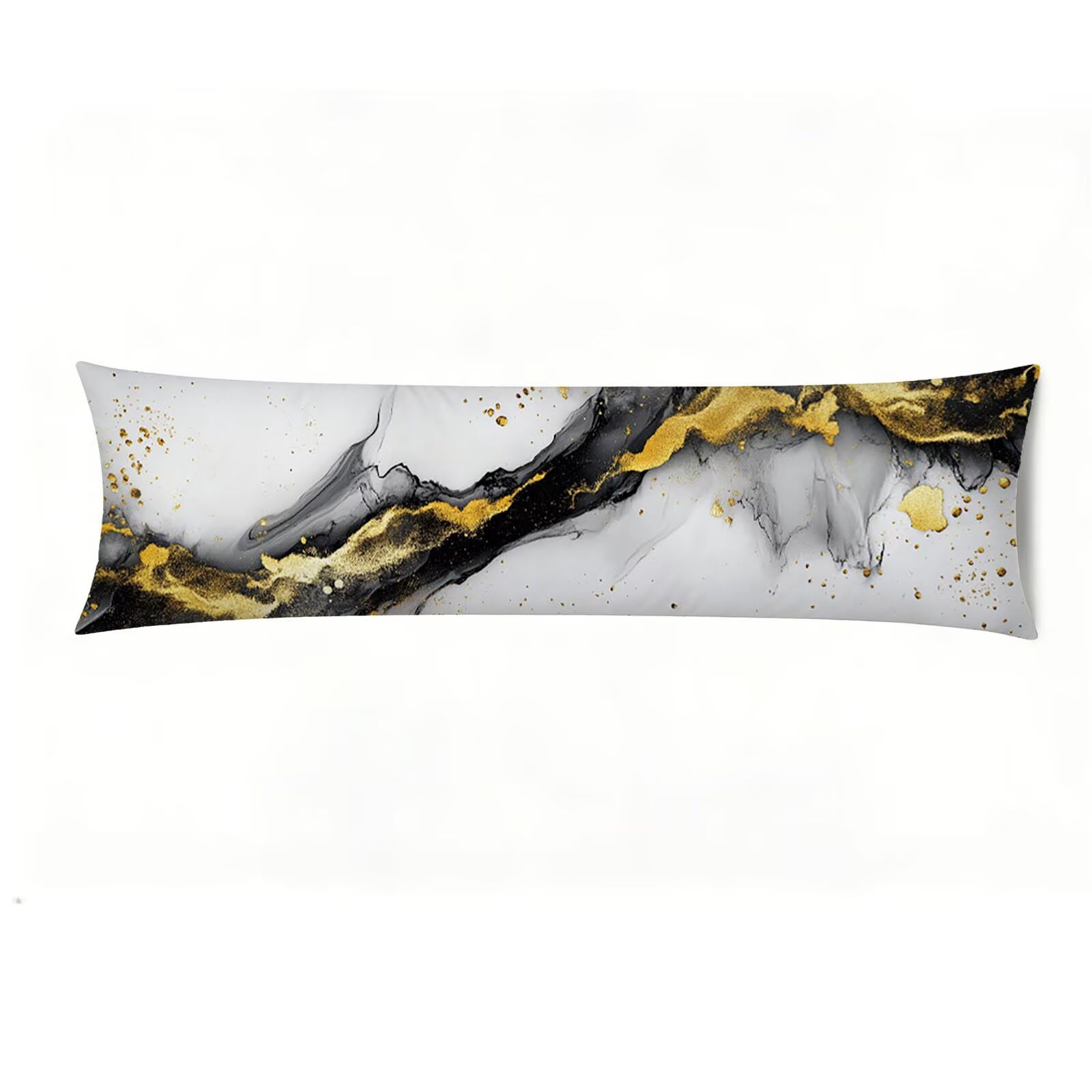 Taie oreiller noir et blanc pour dormeur latéral en velours doux