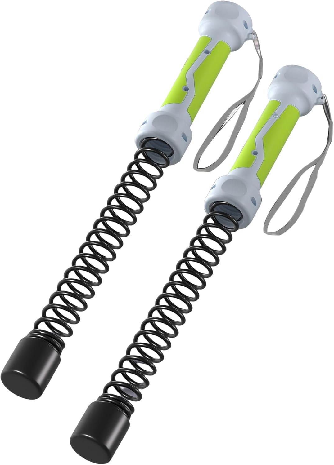 Weighted Cordless Battle Ropes: Upgraded 3-in-1 Function Portable Battle Ropes for Home Gym, Cardio, HIIT Workouts, & Muscle Training, Low-Impact Cardio Training for Men & Women (Green Handle)