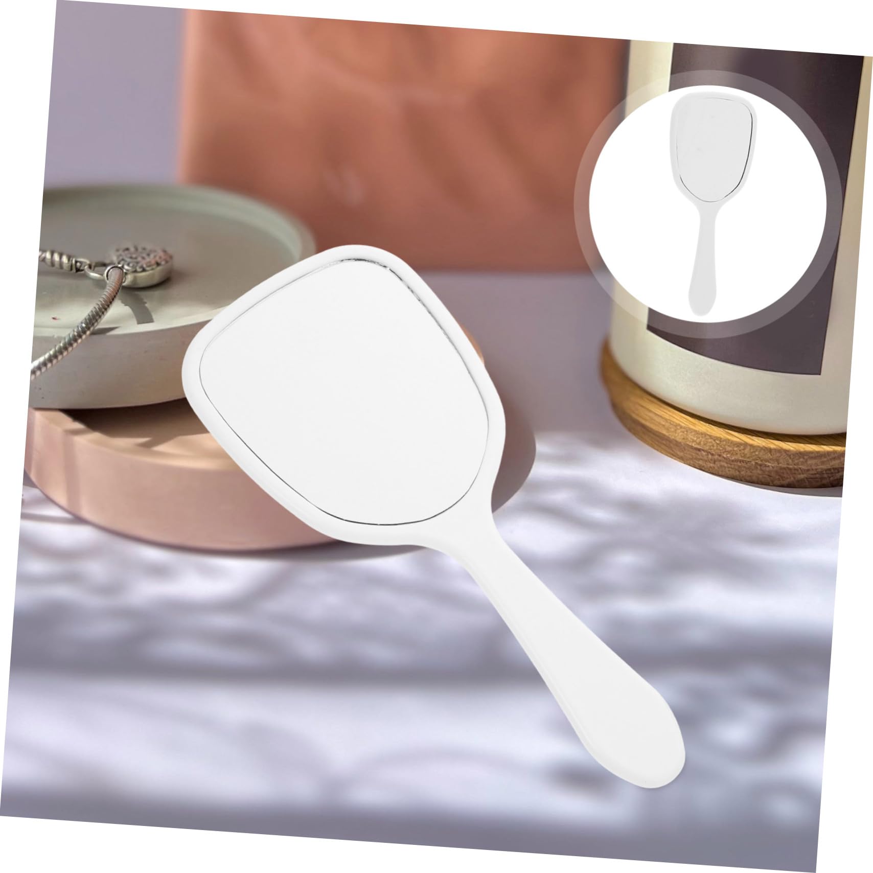 16 Stück Kosmetik Handspiegel Reise Schminkspiegel aus Abs Hochauflösend Leicht und Kompakt für Unterwegs und Hause