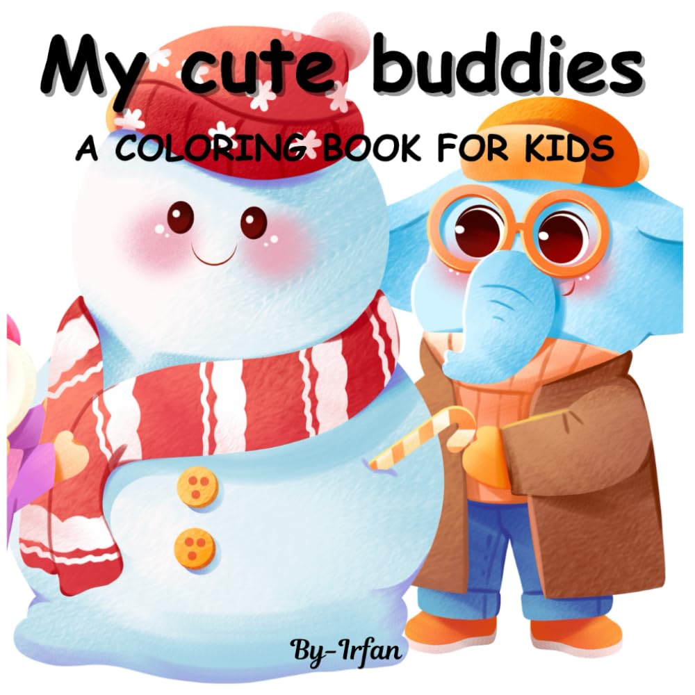 My cute buddies: A coloring book for kids
