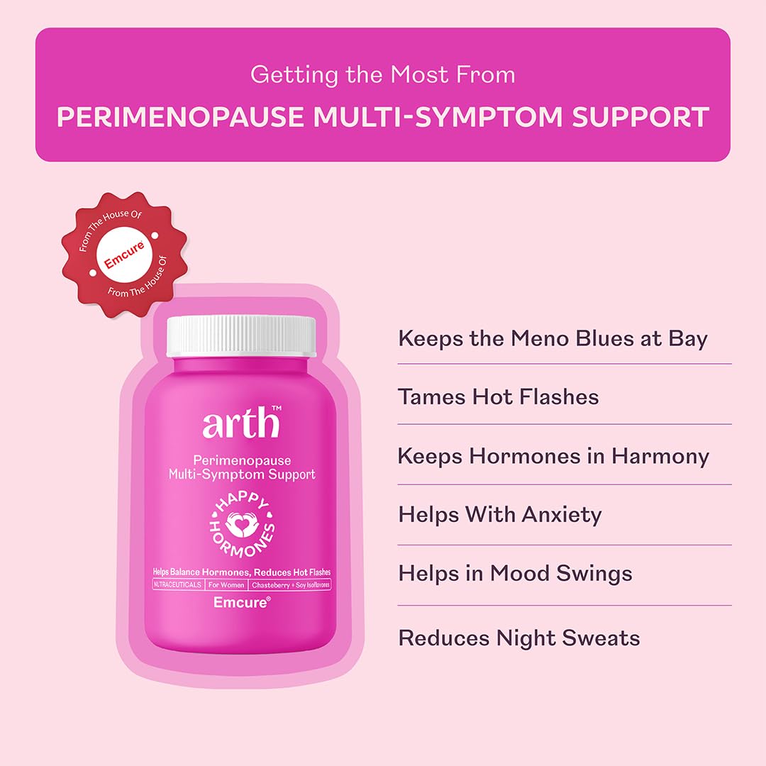 Arth perimenopause support | To help women with hormonal balance with hot brightness, mood, night sweat and ashwagandha, chastberry and soy isoflavones. 30 veg capsules Arth perimenopause support | To help women with hormonal balance with hot brightness, mood, night sweat and ashwagandha, chastberry and soy isoflavones. 30 veg capsules