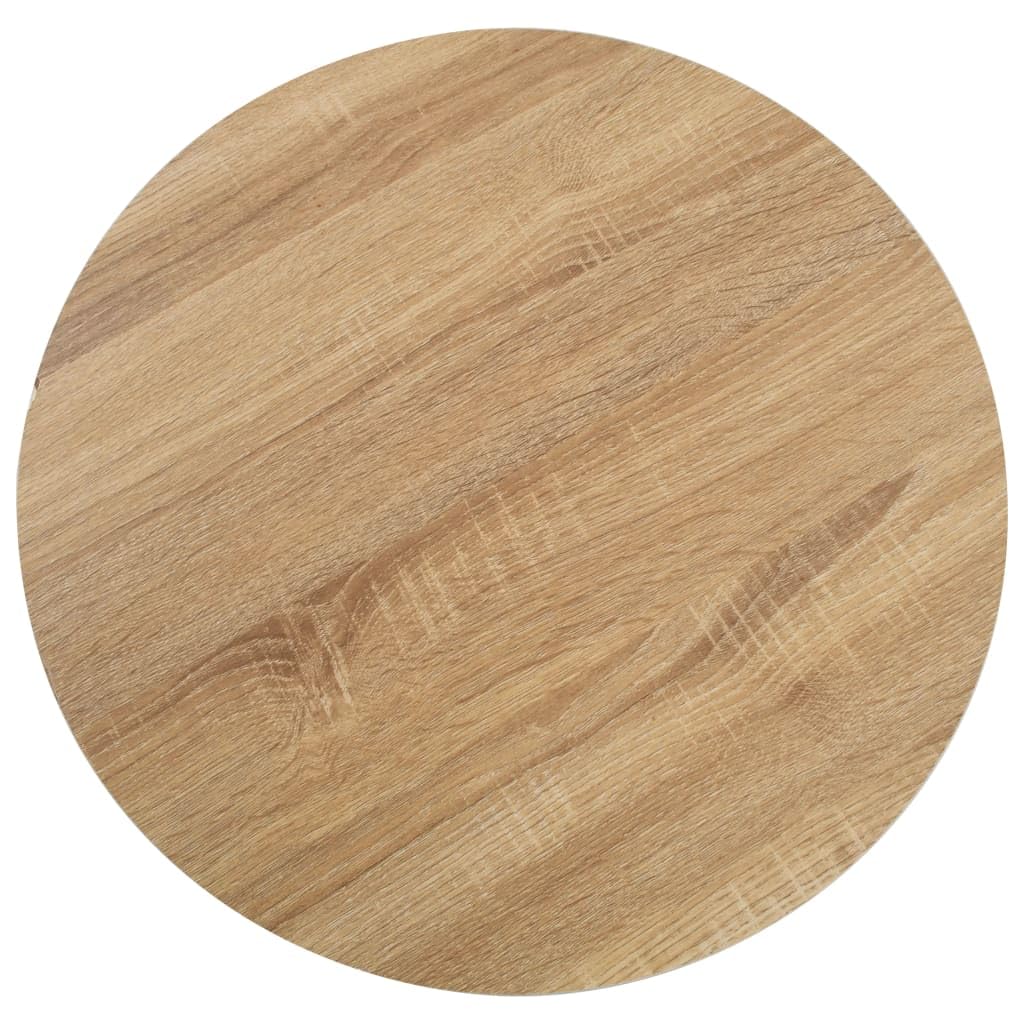 Mesa de restaurante de 50 cm, redonda de MDF y acero, mesa de café pequeña para 2 personas, mesa de cocina para casa, restaurante, cafetería y bar