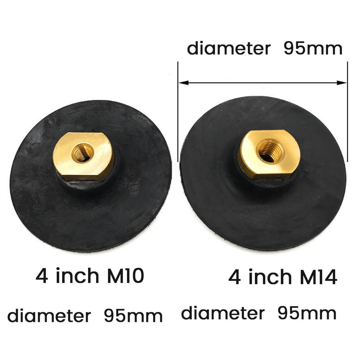 Supporto per Disco Abrasivo per Lucidatura In Gomma per Smerigliatrice Angolare M14 Platorello Abrasivo Autoadesivo per Smerigliatura 3 Pollici Resistente e Facile da Usare