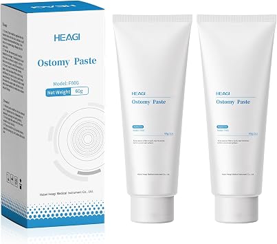 2pcs Stoma Paste, Alcohol-Free Skin Barrier Paste Stomahesive Paste for Reducing the Leakage of Colostomy Bags, 4.2 Ounce