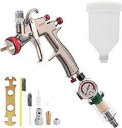 Pistola de pulverização LVLP R500 bocais de 1,3 mm com regulador de pressão de ar e separador de óleo-água, pistola de pintura automotiva, pistolas de pintura automotivas, pistolas de
