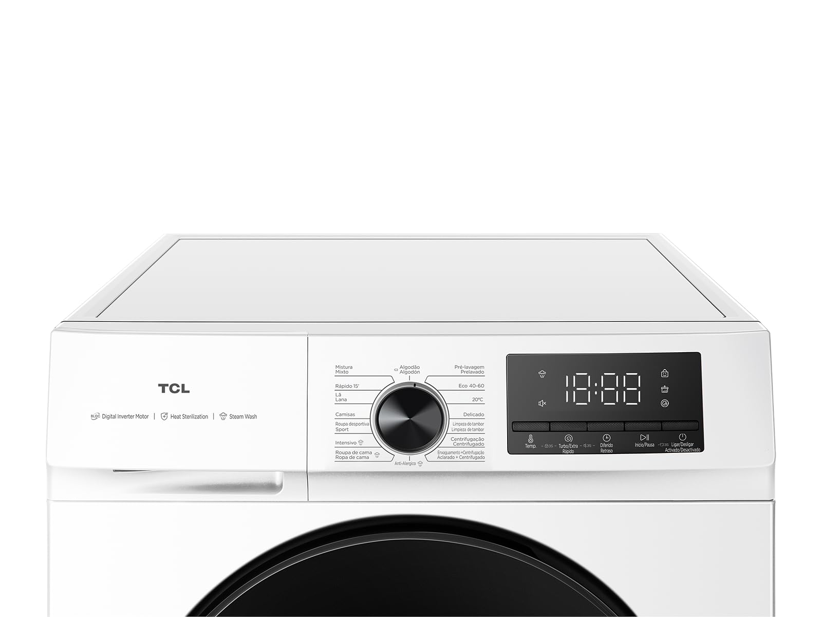8kg Lavadora Carga Frontal Bajo Consumo, 1400rpm, Motor BLDC, 16 Prog. Vapor y Antibacterias, Bloqueo Infantil