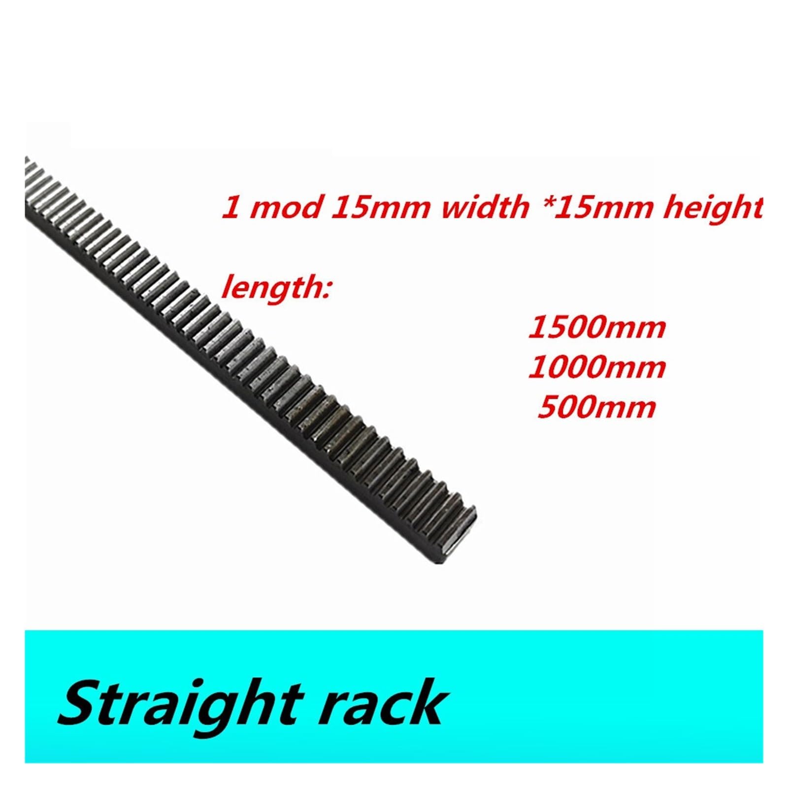 Crémaillère 1Mod 15x15mm-crémaillère droite for Applications de précision,