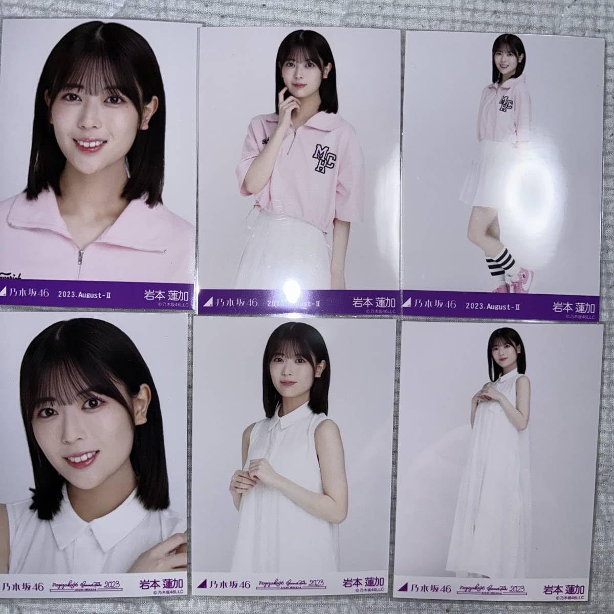 Amazon.co.jp: 乃木坂46 岩本蓮加 生写真 アメリカンポップ 白×白