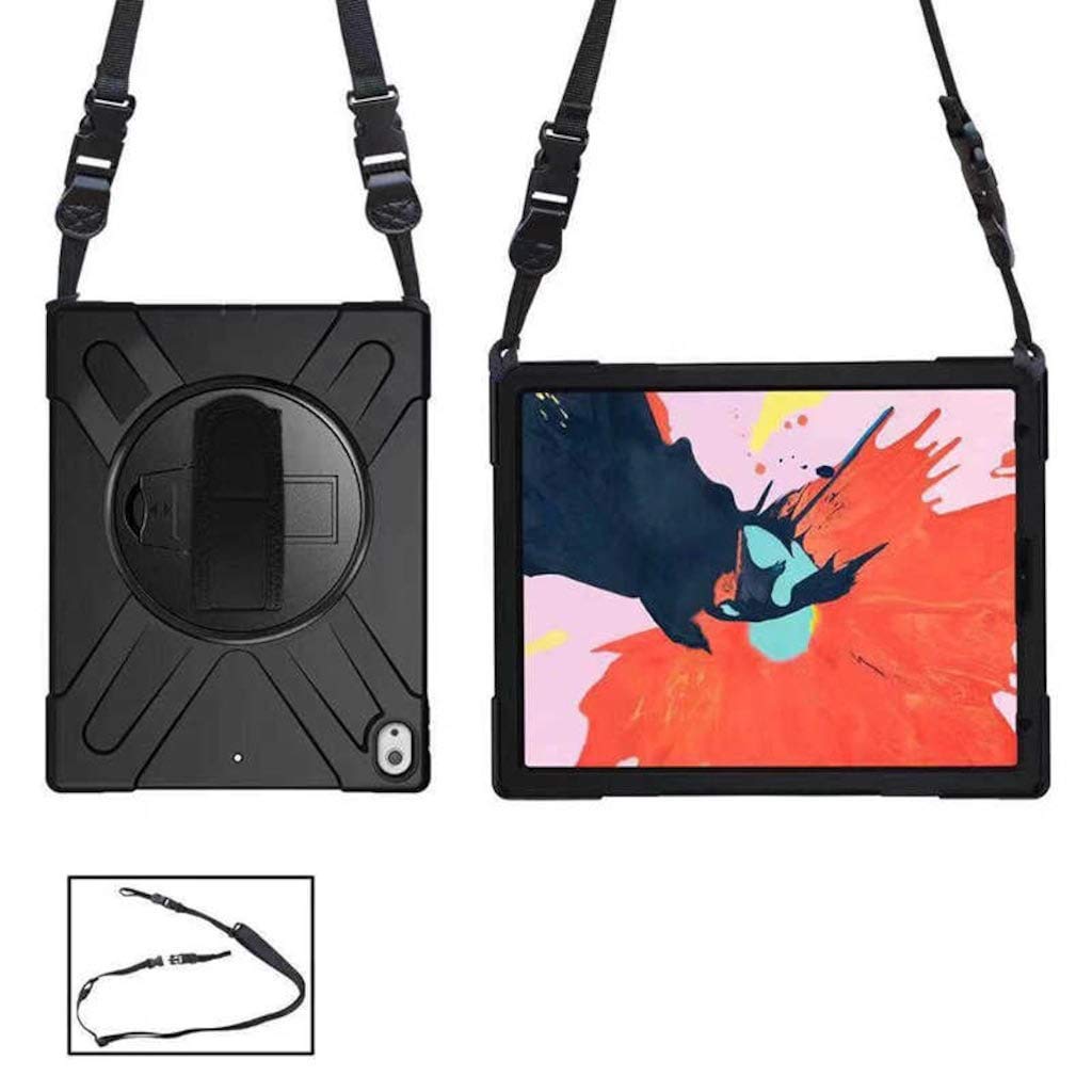 Zore 10224 Apple New iPad Pro 12.9 2018 ile Uyumlu Kılıf Defender Tablet Silikon, Siyah