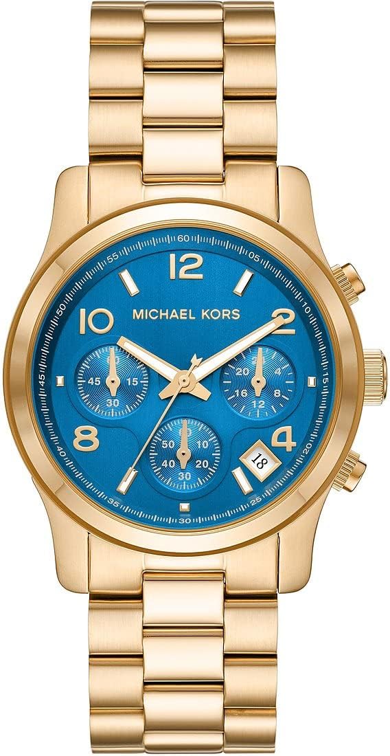 Runway Chronograph Gold-Tone Stainless Steel Watch - MK7353