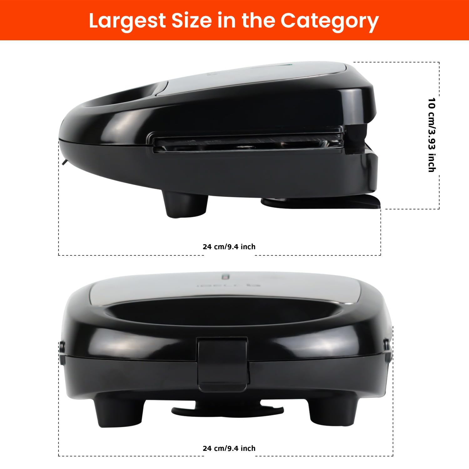 iBELL 3-in-1 Sandwich Maker - Toast, Waffle & Grill -6