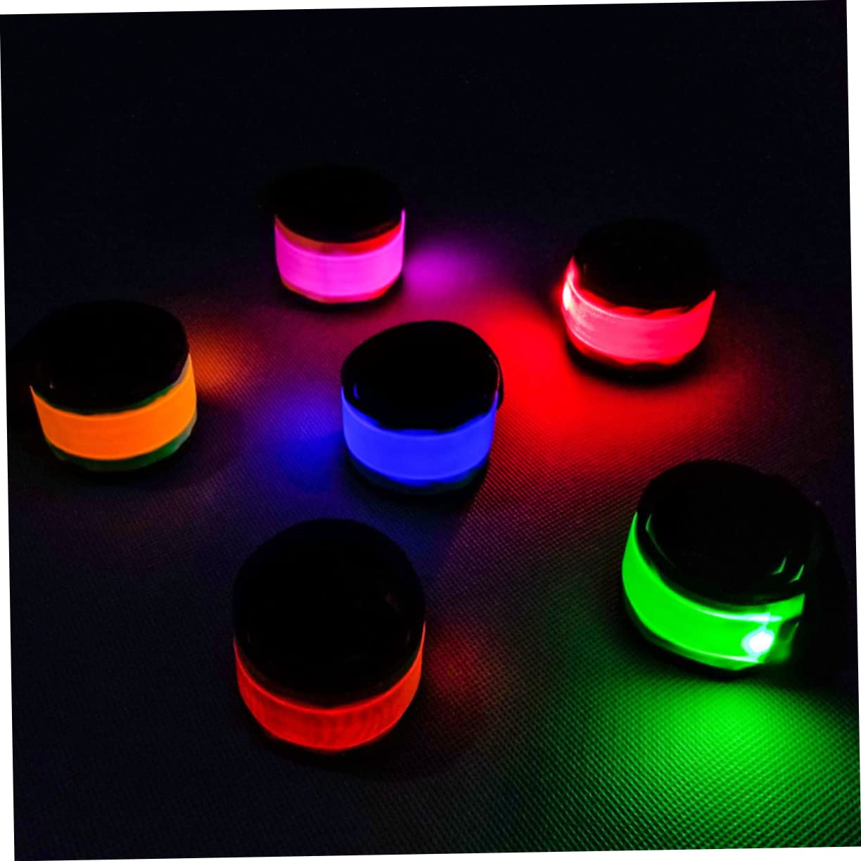 BESTonZON Bracelet LED pour Course Avertisseur De Vert Orange pour Jogging Randonnée