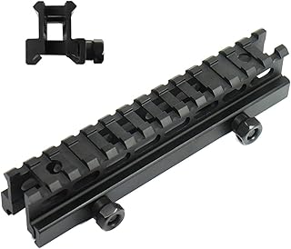 West Lake Tactical Flat Top 1" Riser Scope Mount High Profile See-Thru Full Size Riser Mount - West Lake