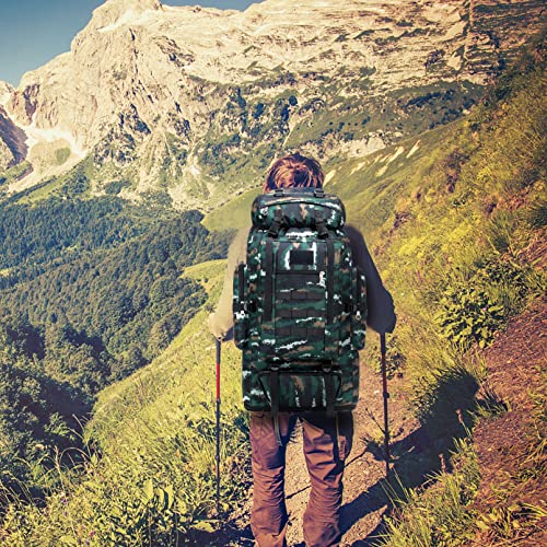 Foto von SPAHER Trekkingrucksack Rucksack Outdoor 100L Wanderrucksäcke Militärische Taktische Rucksack Herren Armee Rucksack Survival Rucksack Reiserucksack Molle Tasche Assault Rucksack Militärrucksack