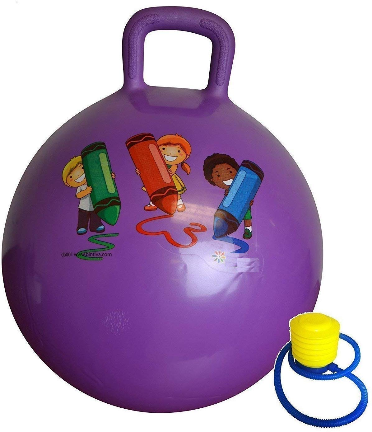 NYTRYD Hop Ball Bouncy Ball with Handles Jumping Ball Bounce Rubber Hop Ball for Kids Handle Fitness Toys for Children Adult Exercise Birthday Gift Suitable for Indoors and Outdoors (Size: 65 cm) (B0BHQHHLNM) Amazon Price History, Amazon Price Tracker
