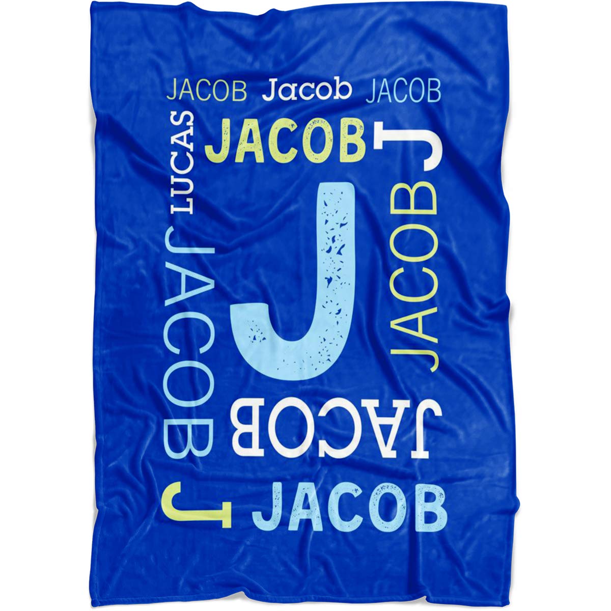 Personalized Baby Blanket With Name - Super Soft Custom Fleece Throw For Boys & Girls