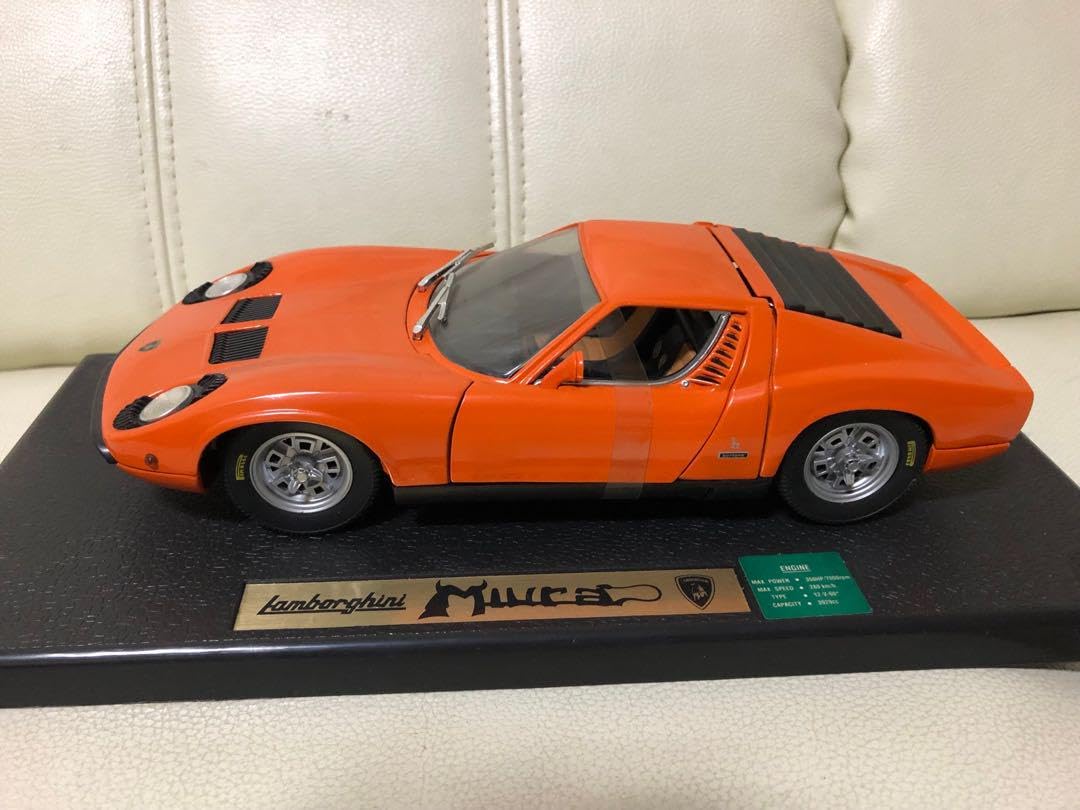Amazon.co.jp: 1 18 by ANSON Lamborghini Miura Orange : Toys & Games