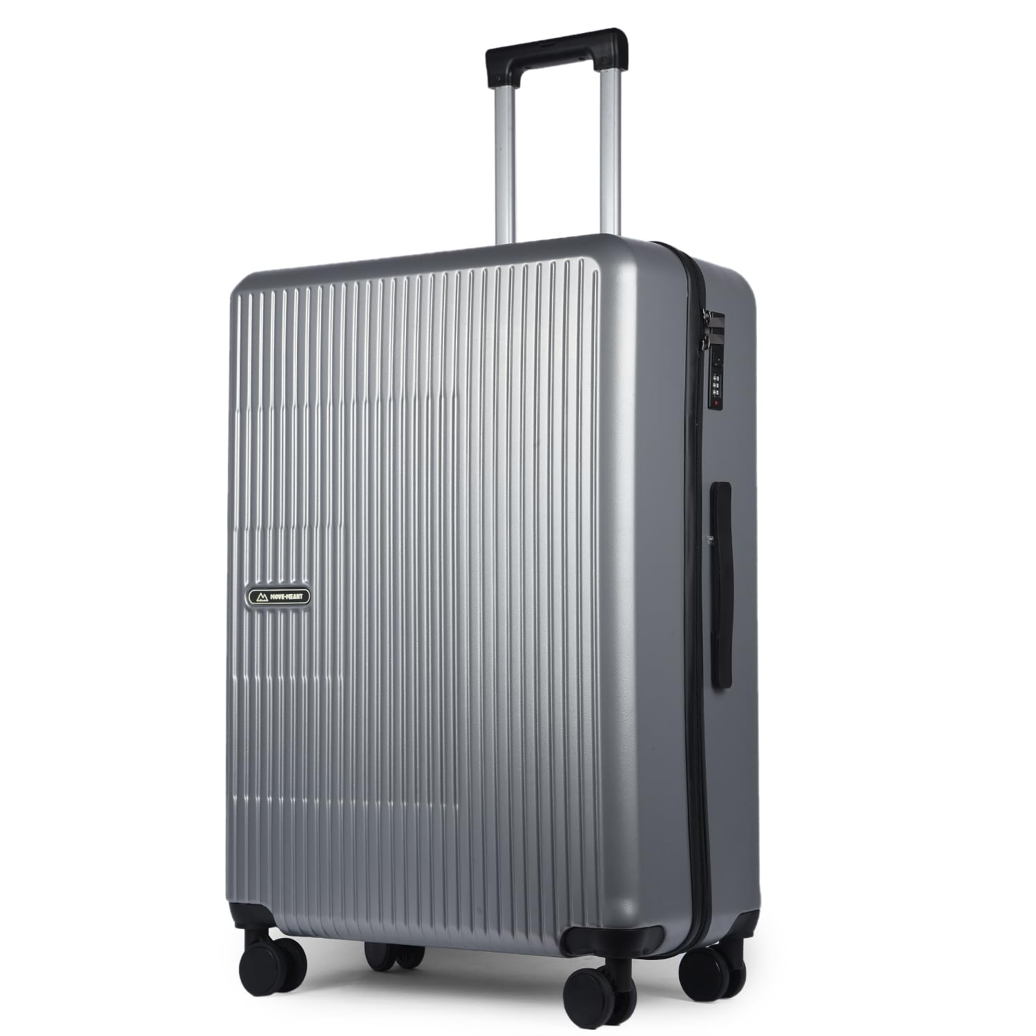 Travel Pro Medium 66Cm Suitcase 8 Wheels Number Lock Poly Carbonate Silver Trolley Bag for Men & Women | 360 Degree Wheeling System Luggage | Trolley Bags for Travel-image-34