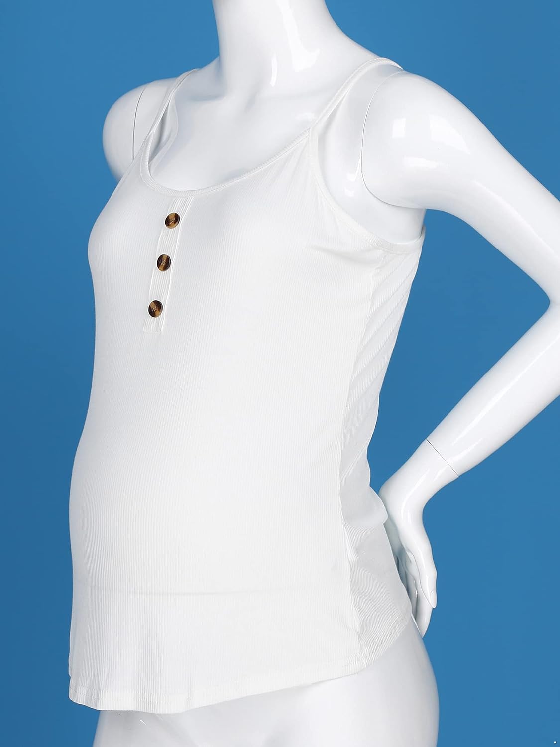 Alvivi Women's Casual Vest Tops Sleeveless T-shirt Maternity Basic Cami Tank Top Summer Outfits