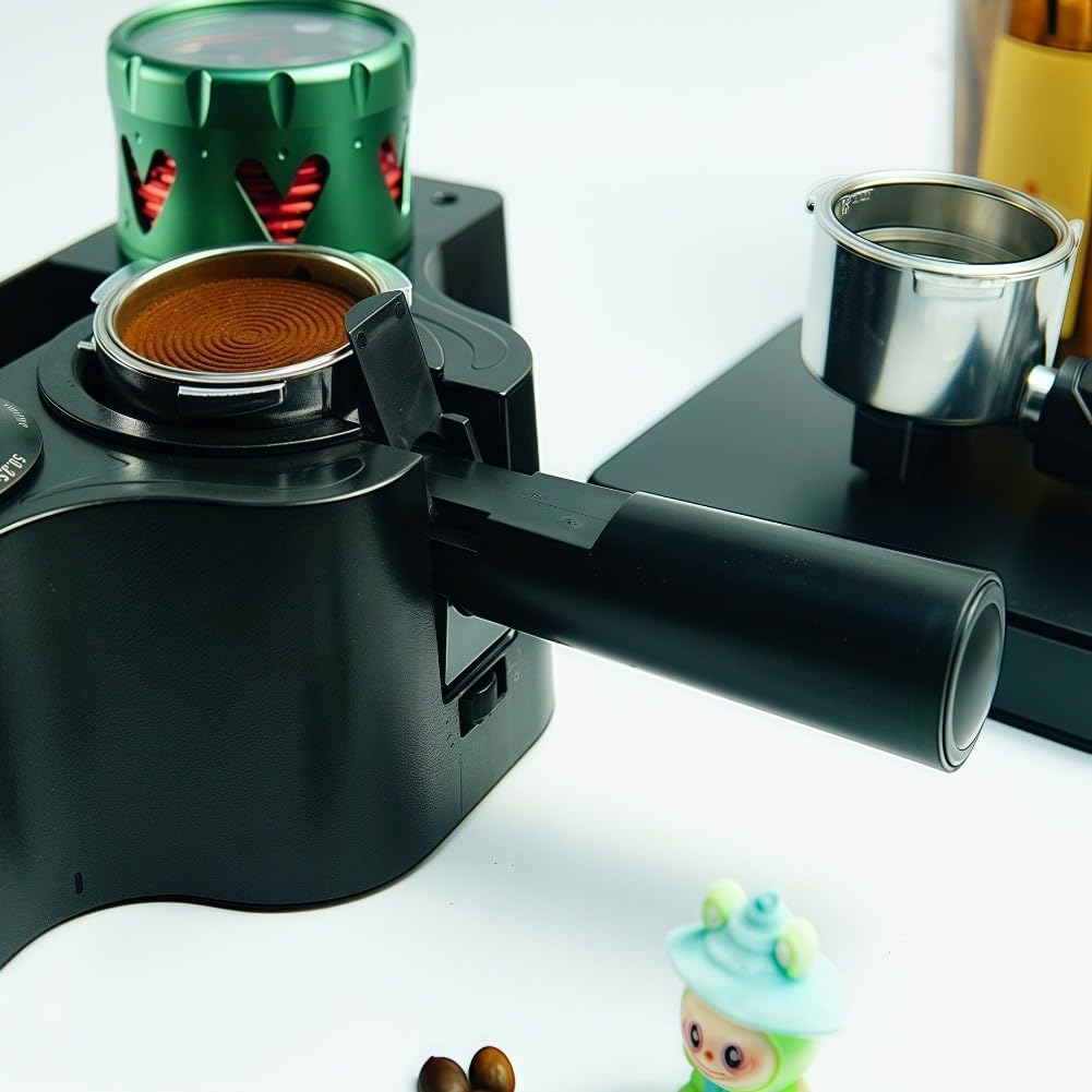 Mango espresso de aleación de aluminio para portafiltro sin fondo de 51 mm con montaje seguro de tres orejas