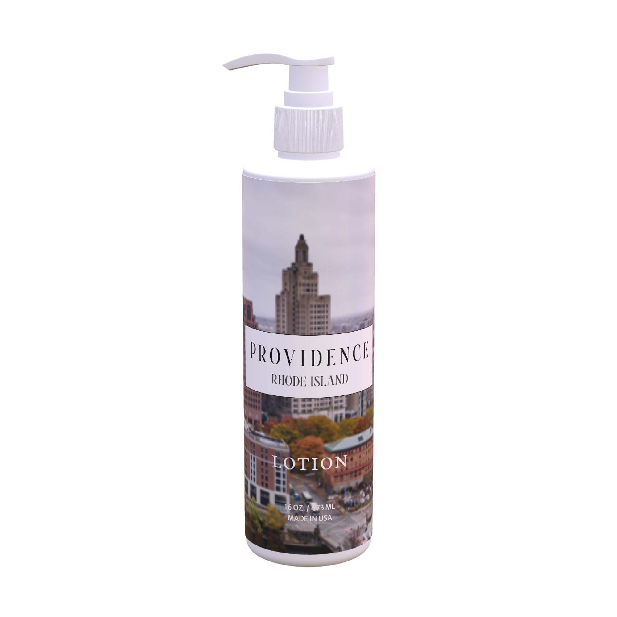 Hand Soap Set Providence City Map Design Fresh Green Tea Lemon Scent 12 Pack 16 oz Pump Bottles