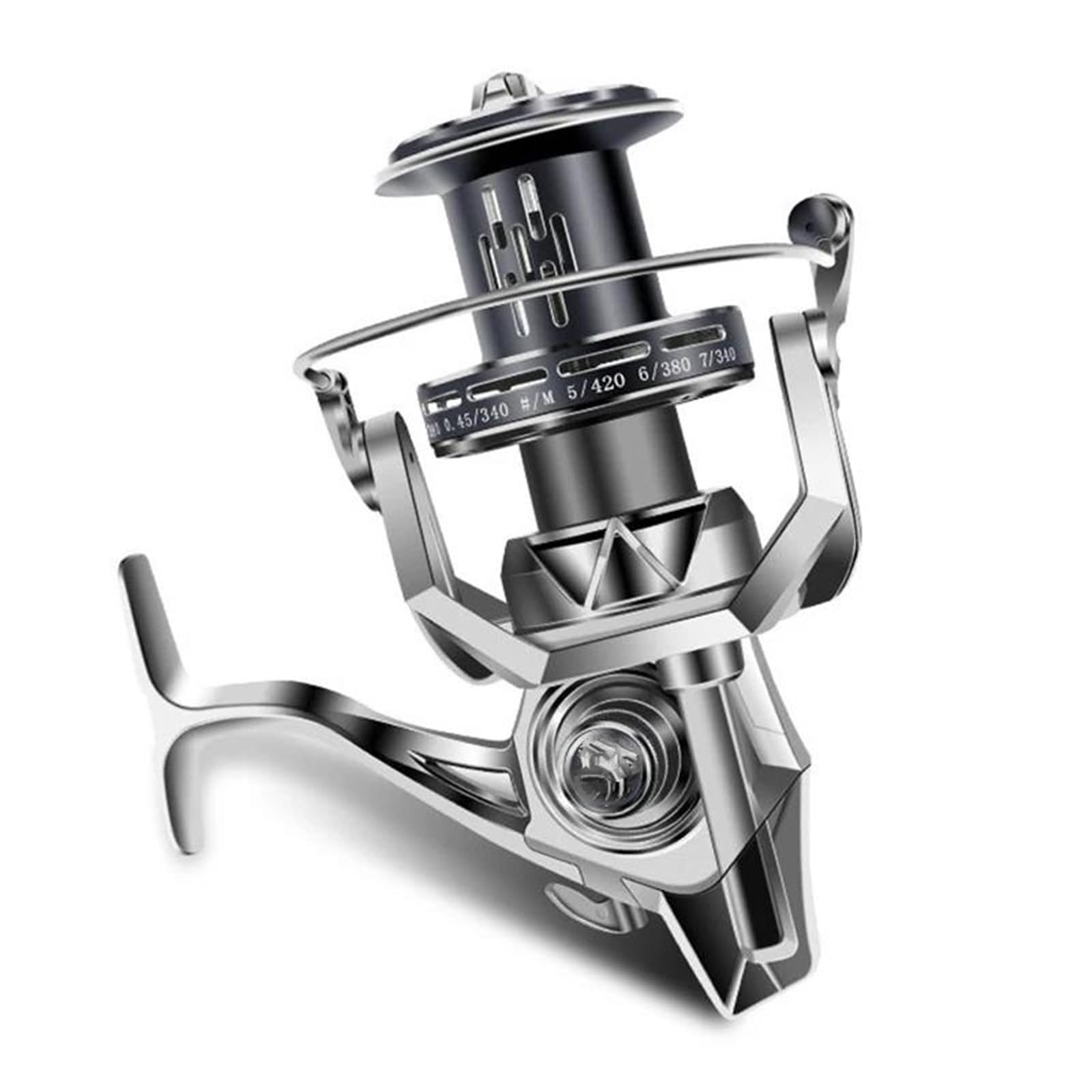 Mulinello Pesca Bobina Lega Cuscinetto Acciaio Ingranaggio Braccio Metallo Mulinello Pesca Barca Mare Acqua Salata Trascinamento Massimo 35 Kg Canna Spinning