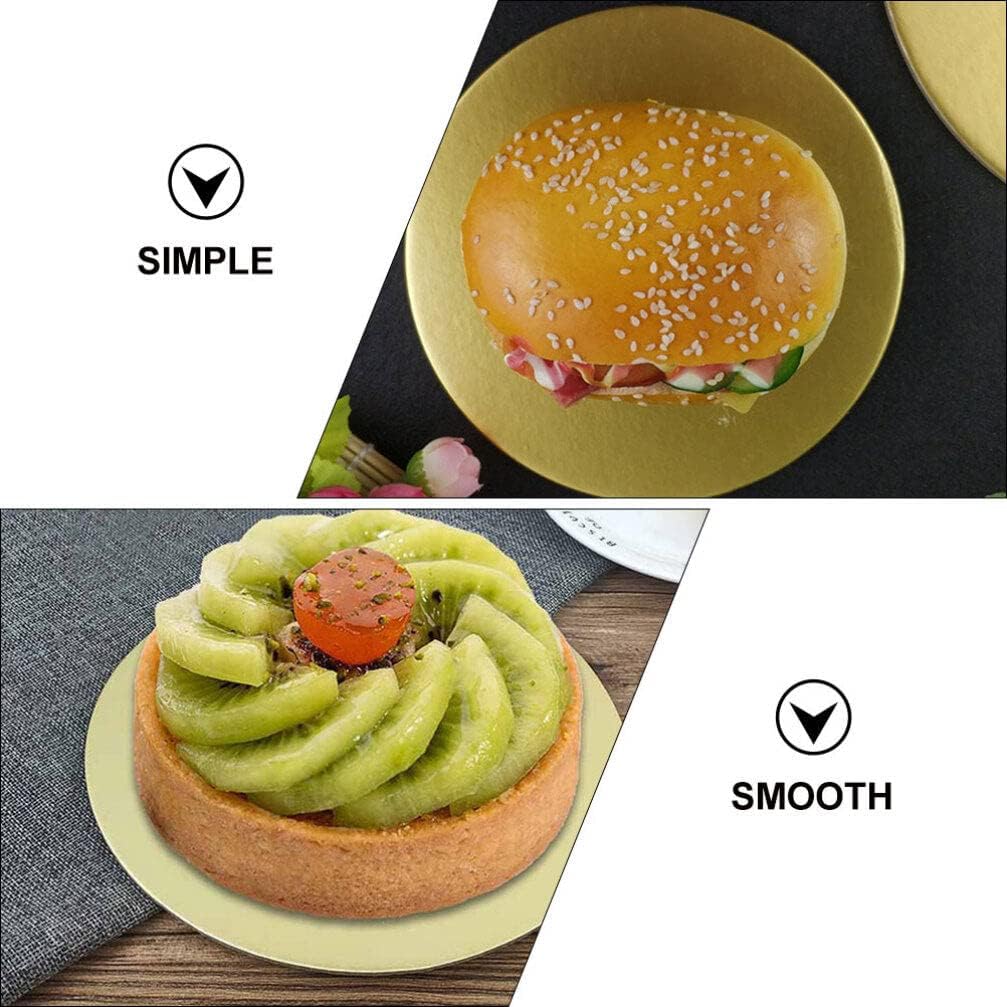 ULTECHNOVO 12pcs Round Cake Drums Multi-tiered Paper Cake Boards Thick Food-grade Smooth Edges for Weddings Birthdays and Desserts