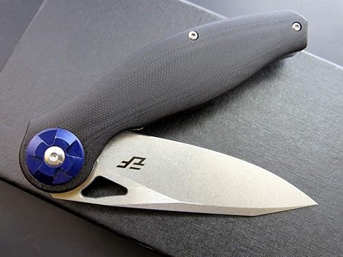 Miniatura 5 de Eafengrow EF76 Cuchillo plegable para acampar EDC Cuchillo de bolsillo con mango G10 y hoja D2 lavada a la piedra Herramienta de caza al aire libre