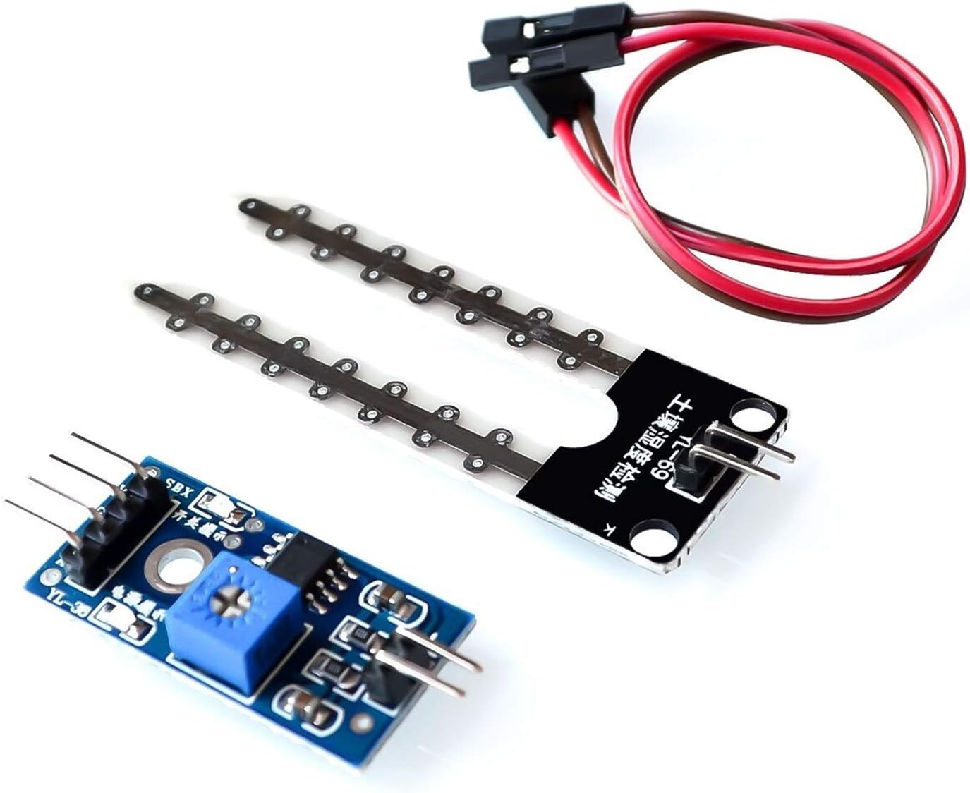 20PCS soil the hygrometer detection module soil moisture sensor For Robot impertinent car For Mega 2560 .Mega 1280 328 suitable for laptop computer