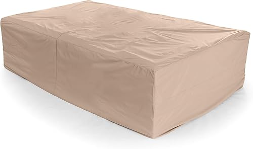 Miniatura 1 de Covermates Funda de sofá modular para exteriores, poliéster resistente, resistente a la intemperie, dobladillo con cordón, fundas para asientos y