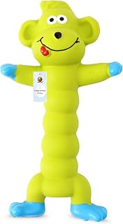 Foodie Puppies Interactive Latex Squeaky Chew Dog Toy - (Green Monkey, 20cm) | Small to Medium Dogs & Puppies | Durable, R... Price In India