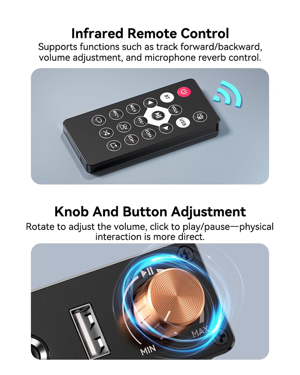 Ricevitore Bluetooth 6.0, adattatore audio wireless ad alta risoluzione con bassa latenza che supporta chiavette USB, jack da 3,5 mm, chiamate, per vecchi stereo/altoparlanti cablati