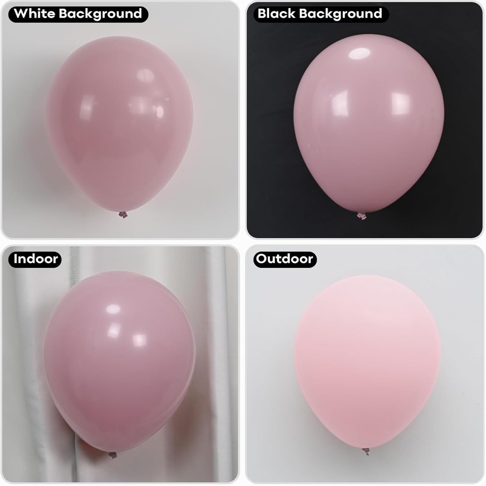 Globos rosados, 113 piezas de diferentes tamaños, kit de guirnalda de arco de globos rosa rubor bohemio de 18/12/10/5 pulgadas, globo de helio de látex rosa vintage para cumpleaños, bohemio, baby