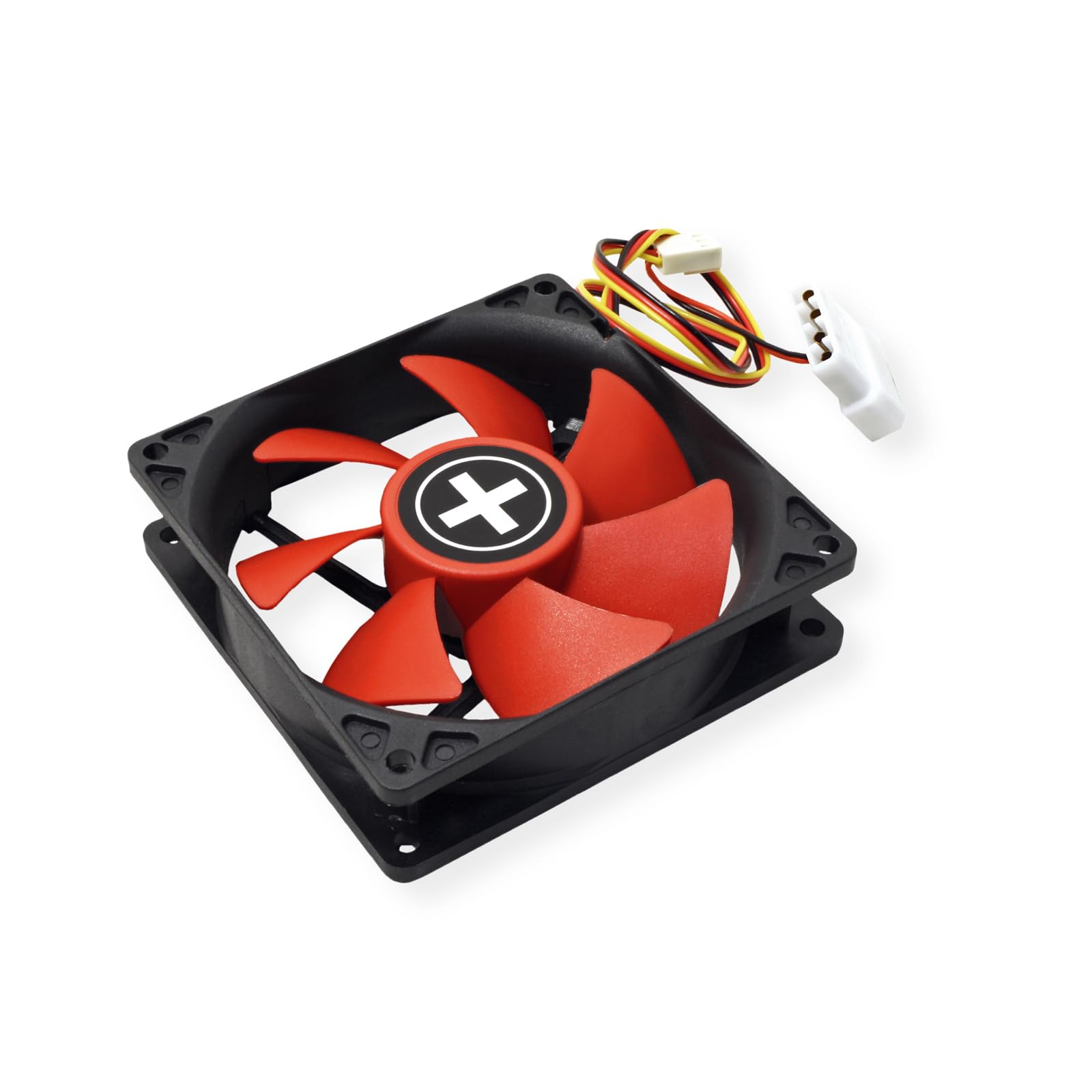 Xilence Ventola per case XPF92.R da 92 mm, 3 pin+4 pin, rosso/nero