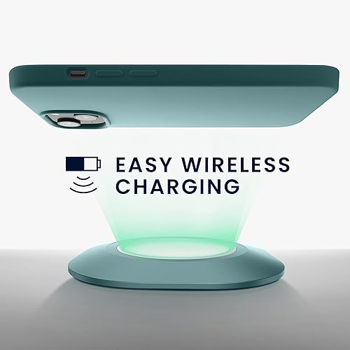 Miniatura 6 de kwmobile Funda para iPhone 14 - Funda delgada de silicona TPU suave - Funciona con carga inalámbrica - Arctic Night