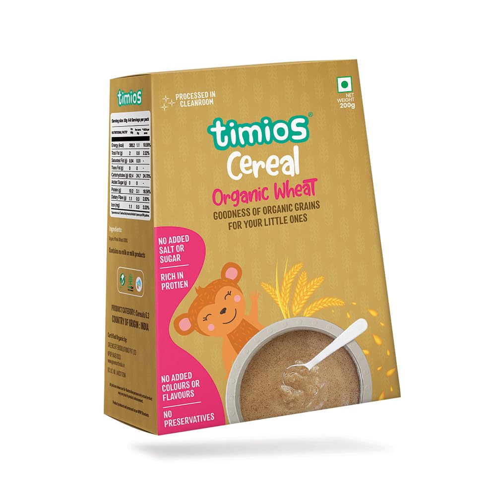 Timios Organic Wheat Porridge Cereal - 200 g (B08NX6JMT7) Amazon Price History, Amazon Price Tracker