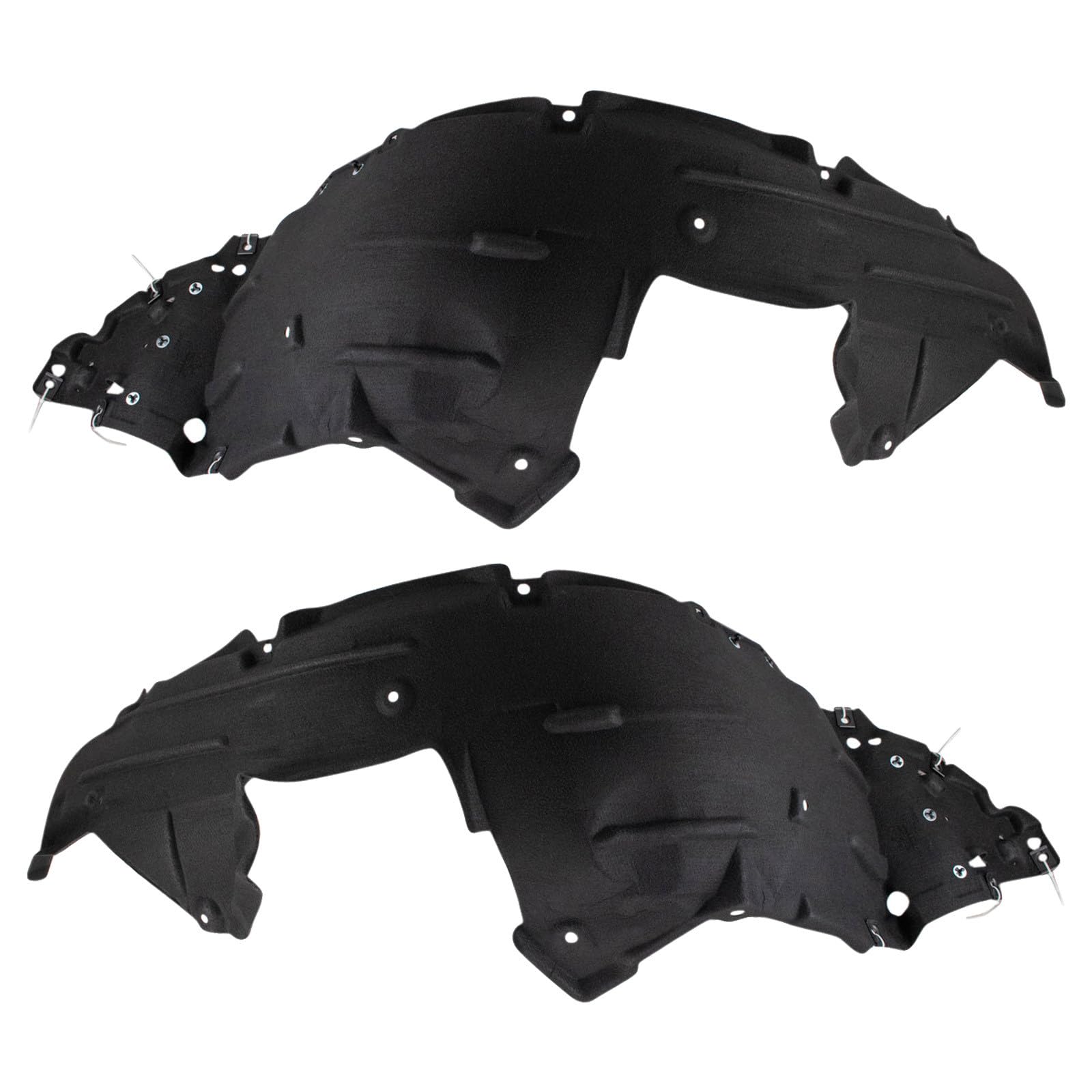 TRQ Front Driver and Passenger Side Inner Fender Liner Set | For 2019-2022 Honda HR-V LX EX EX-L