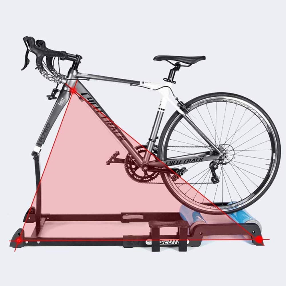Rodillo de Entrenamiento para Interiores, Plegable, Ajustable, para Bicicleta de montaña y de Carretera, Plataforma de Entrenamiento de Interior para Fitness