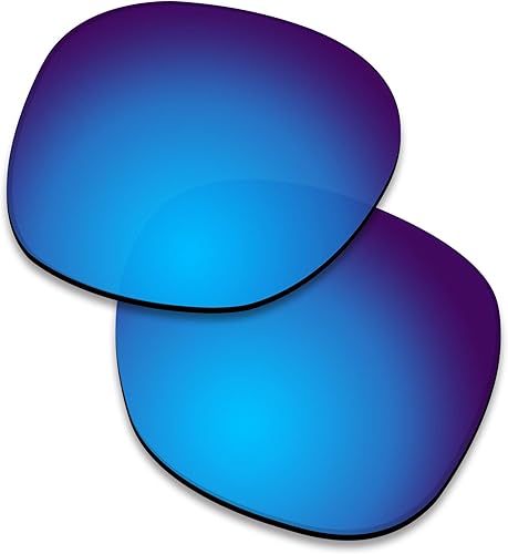 BroLizard Lente polarizada de repuesto para gafas de sol Oakley Latch OO9265 - Lentes polarizadas azul eléctrico con revestimiento de espejo